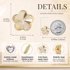 image:imageEVEVIC Flower Austrian Crystal Cute Stud Earrings for Women  14K Gold PlatedFlower Crystal with Playful CharmSecure Butterfly BackLight Up Daily OutfitsGift Box IncludedLight Topaz