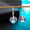 image:imageEVEVIC Heart Austrian Crystal Hook Drop Earrings for Women  14K GoldPlatedHeartShaped Crystal for Romantic GlowGift Box IncludedBrighten Up Daily Outfit and Date NightsVitrail Light