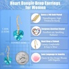 image:imageEVEVIC Heart Austrian Crystal Hook Drop Earrings for Women  14K GoldPlatedHeartShaped Crystal for Romantic GlowGift Box IncludedBrighten Up Daily Outfit and Date NightsAquamarine