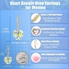image:imageEVEVIC Heart Austrian Crystal Hook Drop Earrings for Women  14K GoldPlatedHeartShaped Crystal for Romantic GlowGift Box IncludedBrighten Up Daily Outfit and Date NightsAurora Borealis