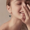 image:imageEVEVIC Heart Austrian Crystal Hook Drop Earrings for Women  14K GoldPlatedHeartShaped Crystal for Romantic GlowGift Box IncludedBrighten Up Daily Outfit and Date NightsGreyBlack