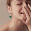 image:imageEVEVIC Heart Austrian Crystal Hook Drop Earrings for Women  14K GoldPlatedHeartShaped Crystal for Romantic GlowGift Box IncludedBrighten Up Daily Outfit and Date NightsEmerald