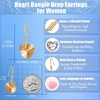 image:imageEVEVIC Heart Austrian Crystal Hook Drop Earrings for Women  14K GoldPlatedHeartShaped Crystal for Romantic GlowGift Box IncludedBrighten Up Daily Outfit and Date NightsLight Topaz