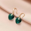 image:imageEVEVIC Heart Austrian Crystal Hook Drop Earrings for Women  14K GoldPlatedHeartShaped Crystal for Romantic GlowGift Box IncludedBrighten Up Daily Outfit and Date NightsEmerald