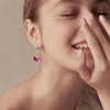 image:imageEVEVIC Heart Austrian Crystal Hook Drop Earrings for Women  14K GoldPlatedHeartShaped Crystal for Romantic GlowGift Box IncludedBrighten Up Daily Outfit and Date NightsRose Pink