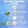 image:imageEVEVIC Heart Austrian Crystal Hook Drop Earrings for Women  14K GoldPlatedHeartShaped Crystal for Romantic GlowGift Box IncludedBrighten Up Daily Outfit and Date NightsVitrail Medium