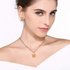 image:imageEVEVIC Rose Flower Necklace Earrings Set for Women 18K Gold Plated Hypoallergenic Jewelry Sets
