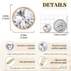 image:imageEVEVIC Round Austrian Crystal Clip On Earrings for Women  14K Gold PlatedSilicone Comfort PadPerfect for Dance Competitions and PromsGift Box IncludedWhite Clear