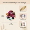 image:imageEVEVIC Round Austrian Crystal Colorful Stud Earrings for Women  14K GoldPlatedPlayful Colors Brighten Your LookS925 Sterling Silver PostGift Box IncludedFor Holiday Wear and GiftingRose Main CrystalRose Goldtone