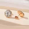 image:imageEVEVIC Round Austrian Crystal Colorful Stud Earrings for Women  14K GoldPlatedPlayful Colors Brighten Your LookS925 Sterling Silver PostGift Box IncludedFor Holiday Wear and GiftingClear White Rose Goldtone