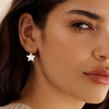 image:imageEVEVIC Star Austrian Crystal Leverback Dangle Drop Earrings for Women  14K GoldPlatedStarCut Crystal with Playful SparkleLeverback for Easy Secure WearLight Up Daily OutfitsGift Box IncludedWhite Clear