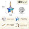 image:imageEVEVIC Star Austrian Crystal Leverback Dangle Drop Earrings for Women  14K GoldPlatedStarCut Crystal with Playful SparkleLeverback for Easy Secure WearLight Up Daily OutfitsGift Box IncludedAurora Borealis