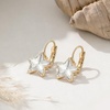 image:imageEVEVIC Star Austrian Crystal Leverback Dangle Drop Earrings for Women  14K GoldPlatedStarCut Crystal with Playful SparkleLeverback for Easy Secure WearLight Up Daily OutfitsGift Box IncludedWhite Clear