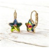 image:imageEVEVIC Star Austrian Crystal Leverback Dangle Drop Earrings for Women  14K GoldPlatedStarCut Crystal with Playful SparkleLeverback for Easy Secure WearLight Up Daily OutfitsGift Box IncludedVitrail Medium