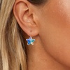 image:imageEVEVIC Star Austrian Crystal Leverback Dangle Drop Earrings for Women  14K GoldPlatedStarCut Crystal with Playful SparkleLeverback for Easy Secure WearLight Up Daily OutfitsGift Box IncludedAurora Borealis