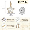 image:imageEVEVIC Star Austrian Crystal Leverback Dangle Drop Earrings for Women  14K GoldPlatedStarCut Crystal with Playful SparkleLeverback for Easy Secure WearLight Up Daily OutfitsGift Box IncludedWhite Clear