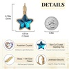 image:imageEVEVIC Star Austrian Crystal Leverback Dangle Drop Earrings for Women  14K GoldPlatedStarCut Crystal with Playful SparkleLeverback for Easy Secure WearLight Up Daily OutfitsGift Box IncludedRoyal Blue