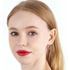 image:imageEVEVIC Stunning Austrian Crystal Big Oval Hoop Earrings for Women Fashion 14K Gold Plated Hypoallergenic Jewelry GiftAurora Borealis