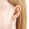 image:imageEVEVIC Stunning Austrian Crystal Big Oval Hoop Earrings for Women Fashion 14K Gold Plated Hypoallergenic Jewelry GiftBlack Crystal