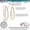 image:imageEVEVIC Stunning Austrian Crystal Big Oval Hoop Earrings for Women Fashion 14K Gold Plated Hypoallergenic Jewelry GiftClear White