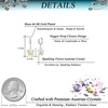 image:imageEVEVIC Trendy Austrian Crystal Flower Drop Leverback Earrings for Women 14k White Gold Plated Huggie Earring Hypoallergenic Jewelry GiftAurora Borealis