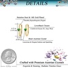 image:imageHeart Austrian Crystal Oval U Hoop Earrings for Women 14K Gold Plated Chunky Gold Rectangle Hoop Earrings Hypoallergenic Jewelry GiftGreen