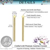 image:imageStainless Steel Cross Long Tassel Dangle Earrings for Women Fashion 14K Gold Plated Hypoallergenic Statement Jewelry GiftGold