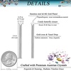 image:imageStainless Steel Cross Long Tassel Dangle Earrings for Women Fashion 14K Gold Plated Hypoallergenic Statement Jewelry GiftSilver