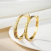 image:imageStunning Austrian Crystal Hollow Hoop Earrings for Women Fashion 14K Gold Plated Hypoallergenic Jewelry GiftMulticolor Crystal Goldtone