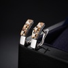 image:imageStunning Austrian Crystal Leverback Earrings for Women 14K White Gold Plated Huggie Earrings Hypoallergenic Jewelry GiftLight Topaz