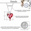 image:imageTrendy Austrian Crystal Heart Drop Leverback Earrings and Pendant Necklaces for Women 14K Rose Gold Plated Hypoallergenic Jewelry Gifts