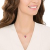 image:imageTrendy Austrian Crystal Heart Drop Leverback Earrings and Pendant Necklaces for Women 14K Rose Gold Plated Hypoallergenic Jewelry Gifts