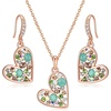 Green Opal+Aurora Borealis Crystal