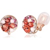 Pink Red Crystals/Rose Gold-tone
