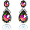 image:imageAustrian Crystal Teardrop Dangle Earrings for Women 14K Gold Plated Hypoallergenic Drop Stud EarringsVitrail Medium