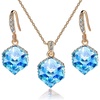 Aquamarine Crystal /Rose Gold-tone
