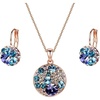 Purple Main Crystal/Rose Gold-tone