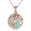 Green Opal+Aurora Borealis Crystal
