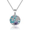 Purple Main Crystal/Silver-tone