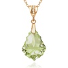 image:imageEVEVIC Austrian Crystals Teardrop Pendant Necklace for Women  14K gold plated brass162 adjustable chainlobster claspclassic teardrop crystal designgift boxGreen
