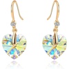 image:imageEVEVIC Heart Austrian Crystal Hook Drop Earrings for Women  14K GoldPlatedHeartShaped Crystal for Romantic GlowGift Box IncludedBrighten Up Daily Outfit and Date NightsAurora Borealis