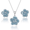 Light Blue/Silver-tone