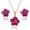 Purple / Rose Gold-tone