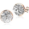 Clear White /Rose Gold-tone