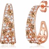 Light Topaz Main Crystal/Gold-Tone
