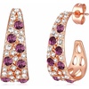 Purple Main Crystal/Gold-Tone