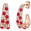 Red Main Crystal/Gold-Tone