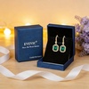 image:imageAustrian Crystal Octagon Dangle Hook Earrings for Women  14K gold plated brassgeometric crystalshining halogift boxEmerald