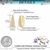 image:imageAustrian Crystal Oval Hoop Earrings for Women Hinged Hoop 14K Gold Plated Hypoallergenic Statement Jewelry GiftGold