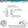 image:imageAustrian Crystal Oval Hoop Earrings for Women Hinged Hoop 14K Gold Plated Hypoallergenic Statement Jewelry GiftSilver